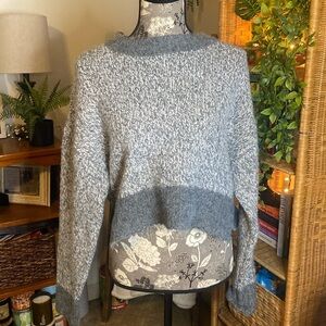 Garage Thick Cropped Long Sleeve Sweater